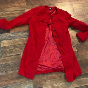 Red Pea coat